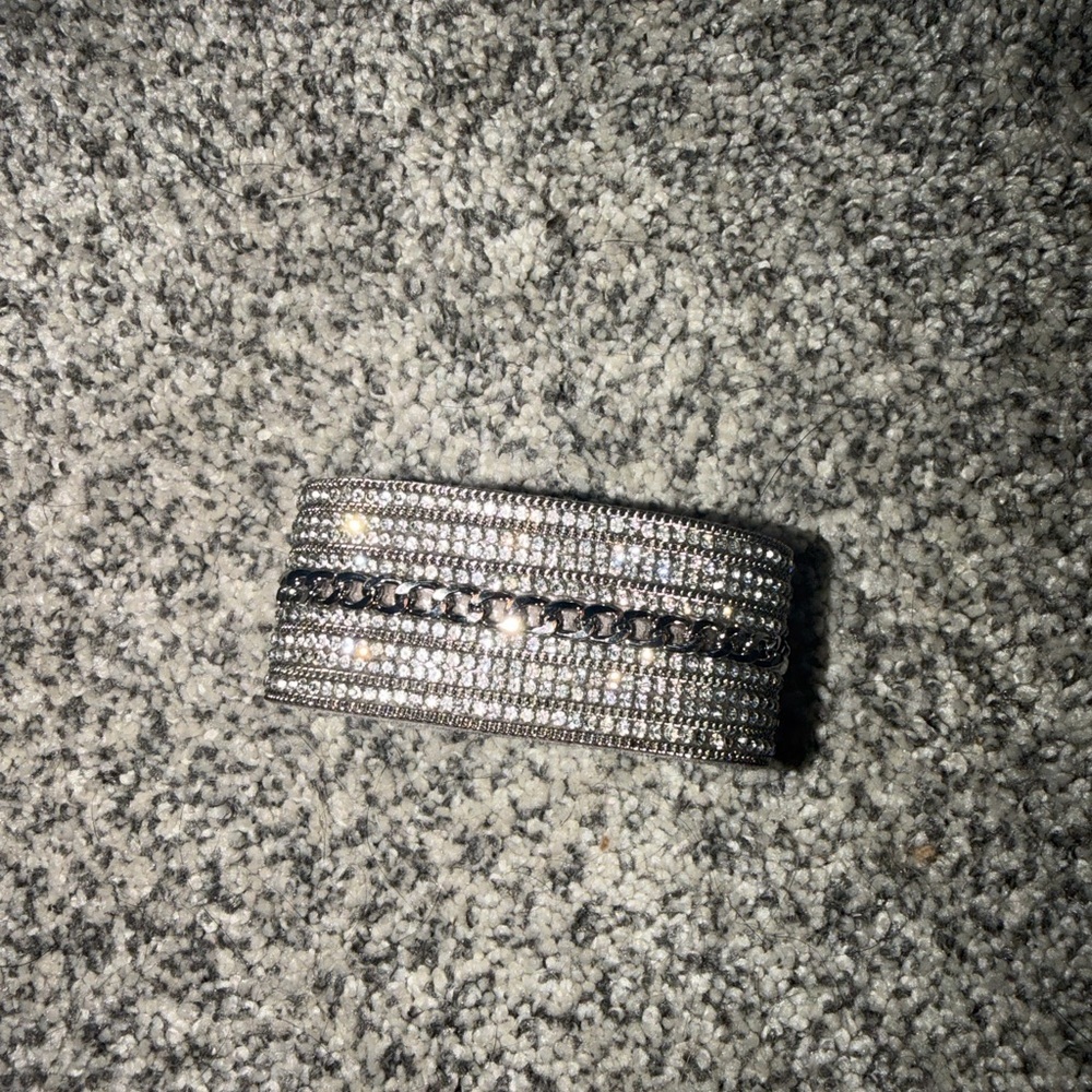 Silver Rhinestone Bracelet - Picture 3 of 4